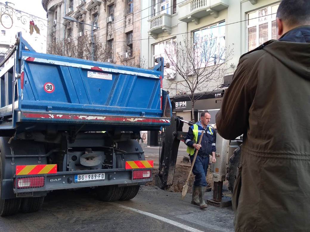 beograd saobracaj kolaps radovi ulica kralja milana