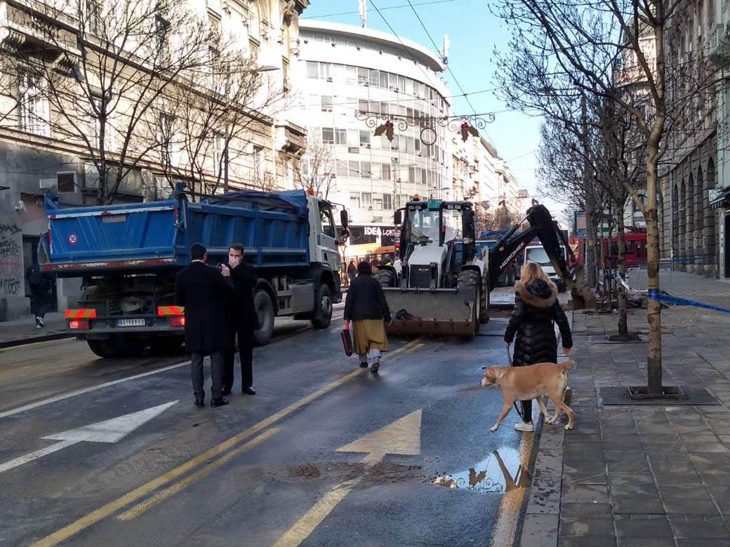 beograd saobracaj kolaps radovi ulica kralja milana