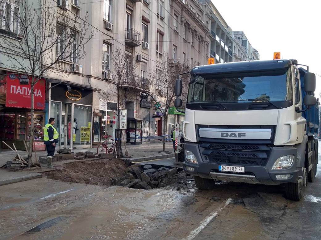 beograd saobracaj kolaps radovi ulica kralja milana