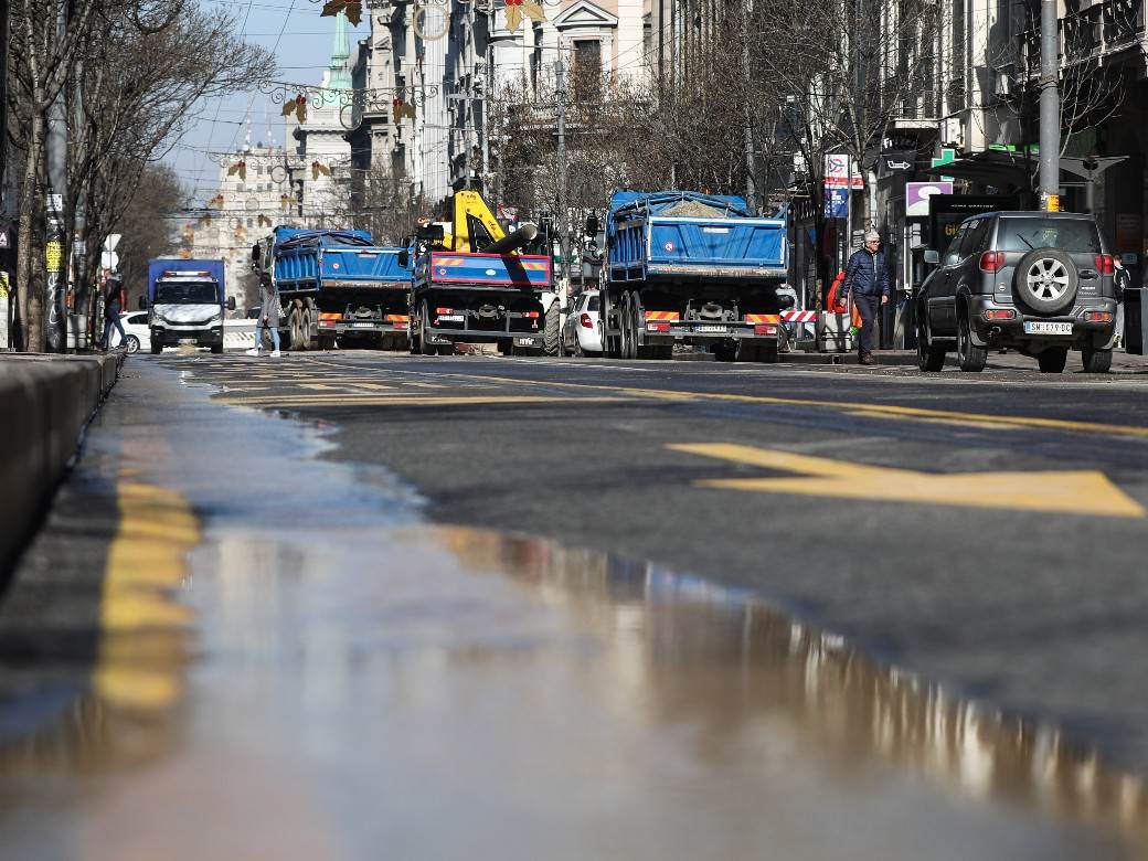 beograd saobracaj kolaps radovi ulica kralja milana