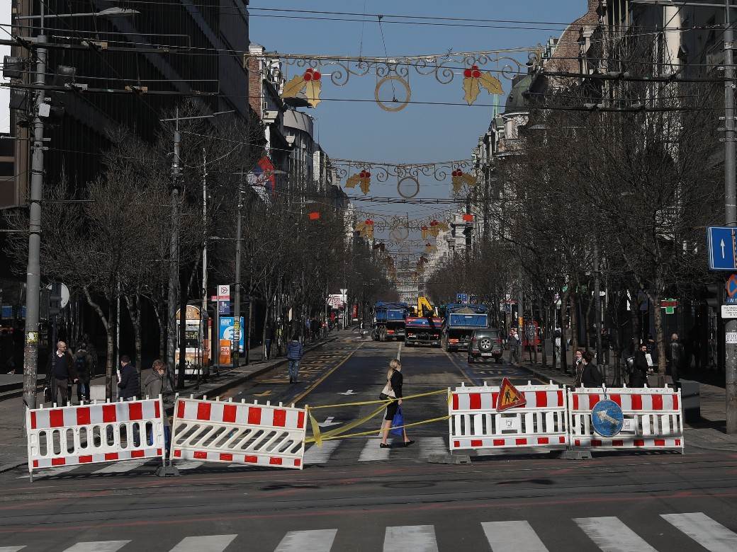 beograd saobracaj kolaps radovi ulica kralja milana