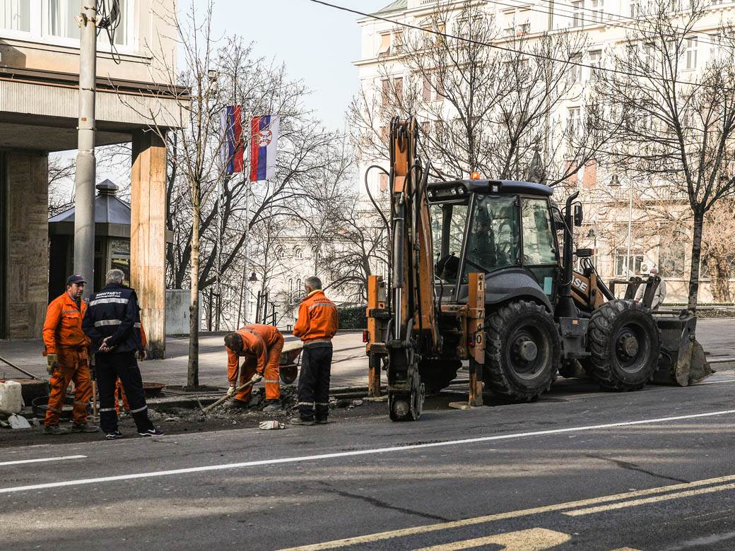 beograd saobracaj kolaps radovi ulica kralja milana