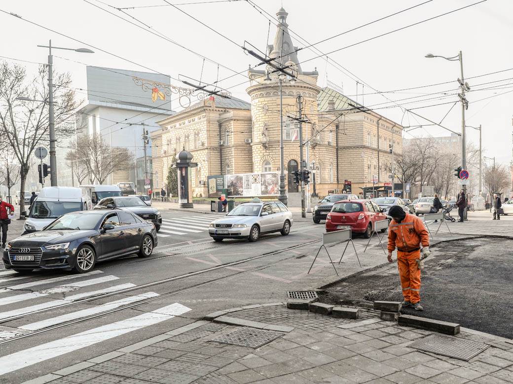beograd saobracaj kolaps radovi ulica kralja milana