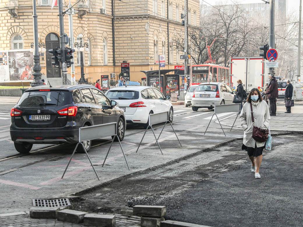 beograd saobracaj kolaps radovi ulica kralja milana