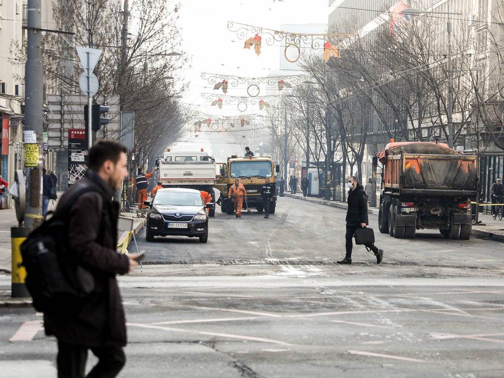 beograd saobracaj kolaps radovi ulica kralja milana