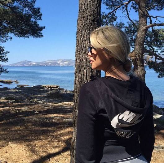 Hrvatica Mirta Šurjak na stadionu Viljareala