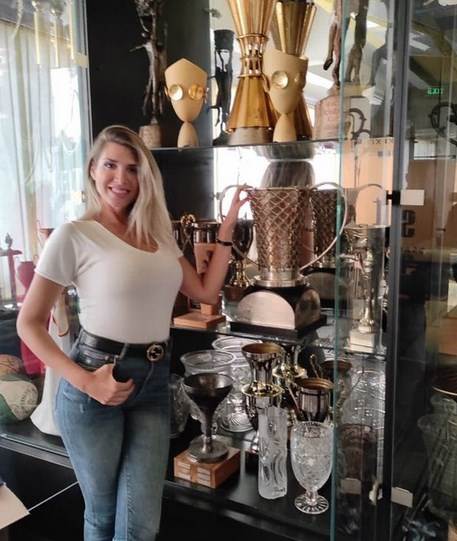 Hrvatica Mirta Šurjak na stadionu Viljareala