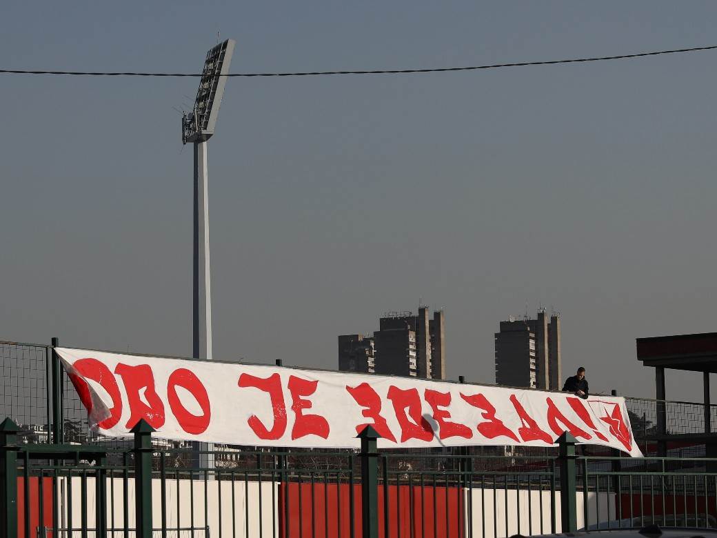 navijaci zvezde docek marakana zvezda milan uzivo fotografije