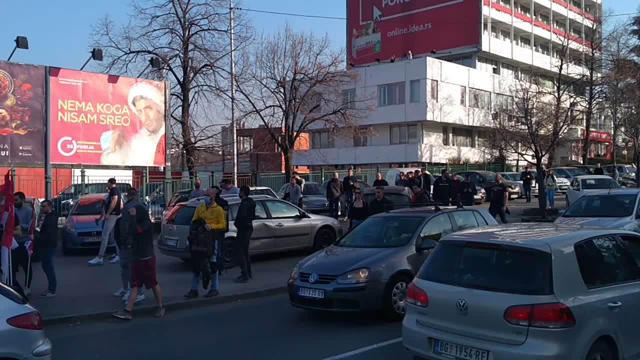 navijaci zvezde docek marakana zvezda milan uzivo fotografije