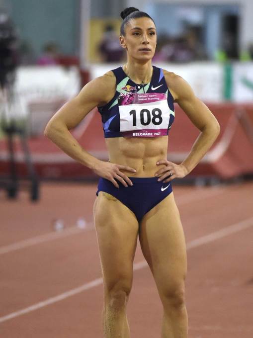 Ivana Španović u venčanici fotografije sa svadbe sa Markom Vuletom