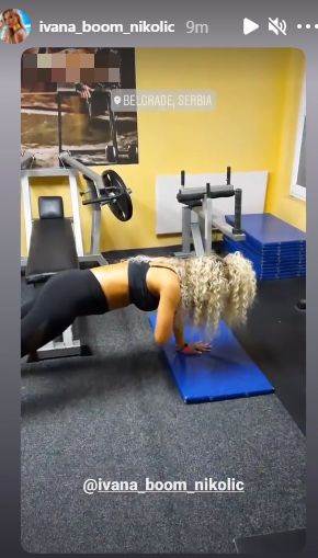 ivana nikolic hurricane seksi treniranje frizura teretana