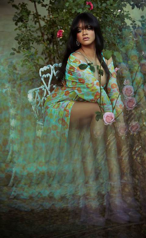 rijana rihanna grudi dekolte donji ves savage x fenty fotografije