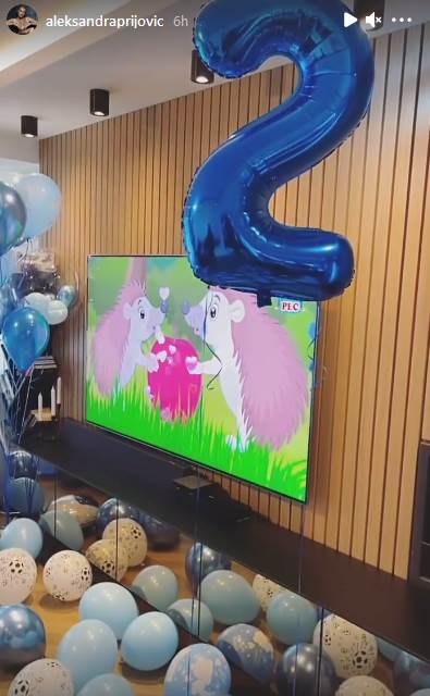 aleksandra prijovic sin rodjendan foto