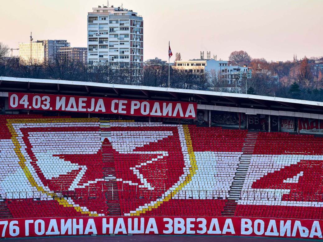 crvena zvezda cukaricki koreografija navijaci delije sever 76 rodjendan proslava