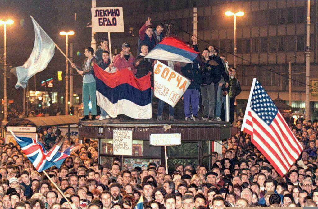 30 godina od 9 marta demonstracije miting protiv petokrake tv bastilja vuk draskovic spo