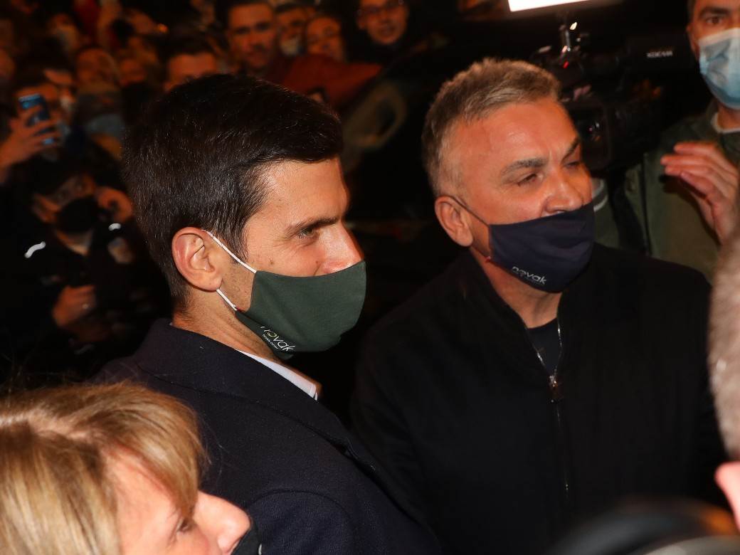 novak djokovic proslava rekorda novi beograd restoran