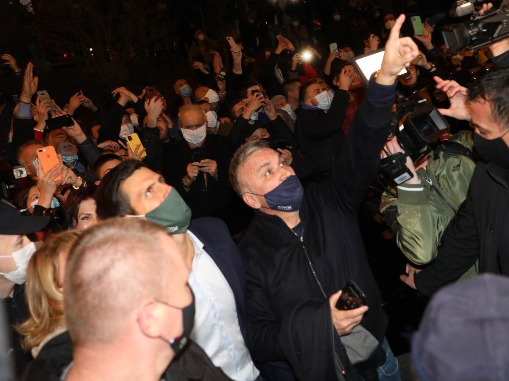 novak djokovic proslava rekorda novi beograd restoran