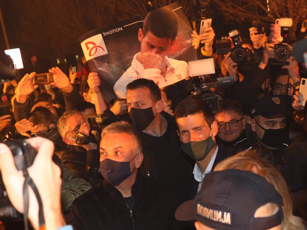 novak djokovic proslava rekorda novi beograd restoran