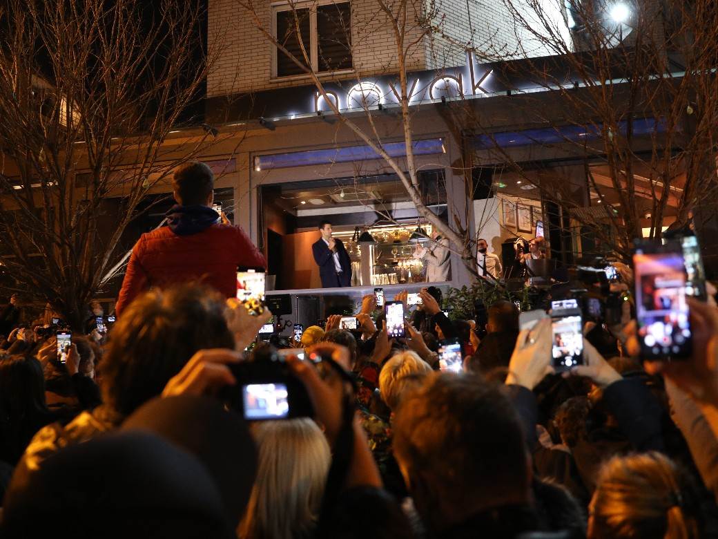 novak djokovic proslava rekorda novi beograd restoran