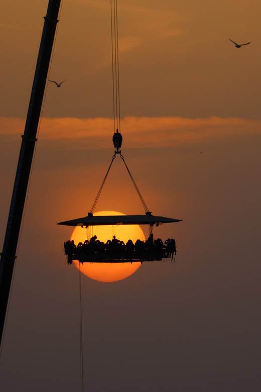 restoran u vazduhu sky restaurant dubai fotografije