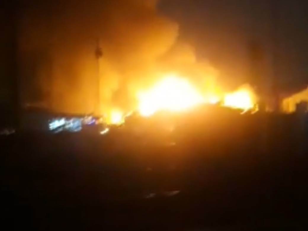 pancevo pozar stara staklara video snimak