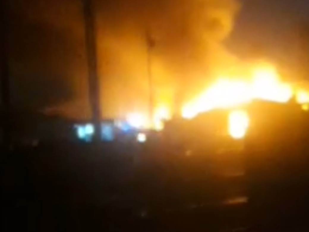 pancevo pozar stara staklara video snimak