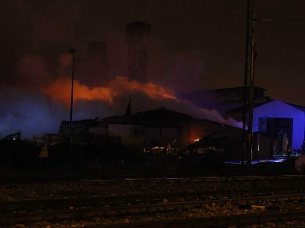 pancevo pozar stara staklara video snimak