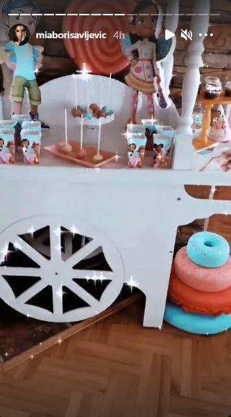 mia borisavljevic cerka ema rodjendan slavlje dekoracija