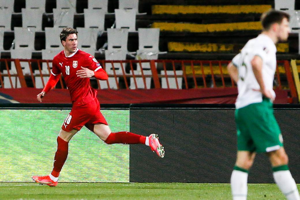 dusan vlahovic gol srbija irska kvalifikacije svetsko prvenstvo 2022
