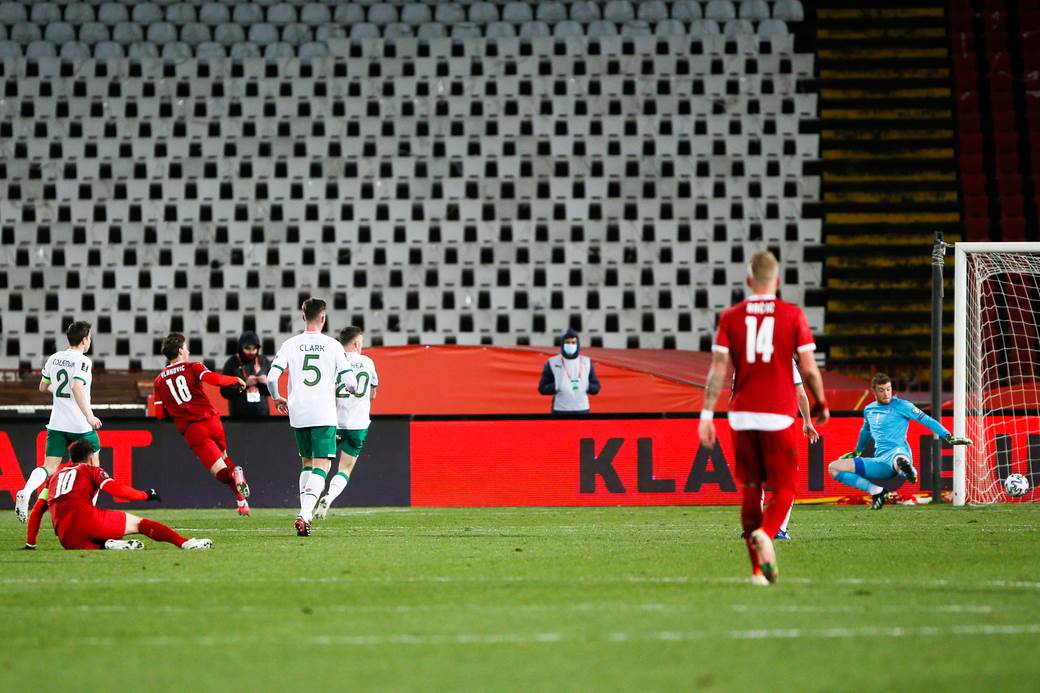 dusan vlahovic gol srbija irska kvalifikacije svetsko prvenstvo 2022