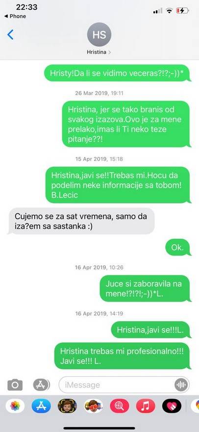 branislav lecic hristina stoiljkovic poruke detalji foto