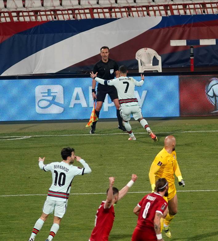 srbija portugal ponisten gol ronaldo izjava selektor fernando santos