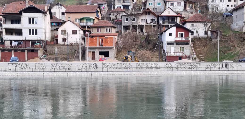 prijepolje grafit podrska poruka za velju nevolju priveden maloletnik foto