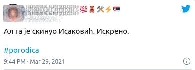 porodica serija slobodan milosevic twitter komentari