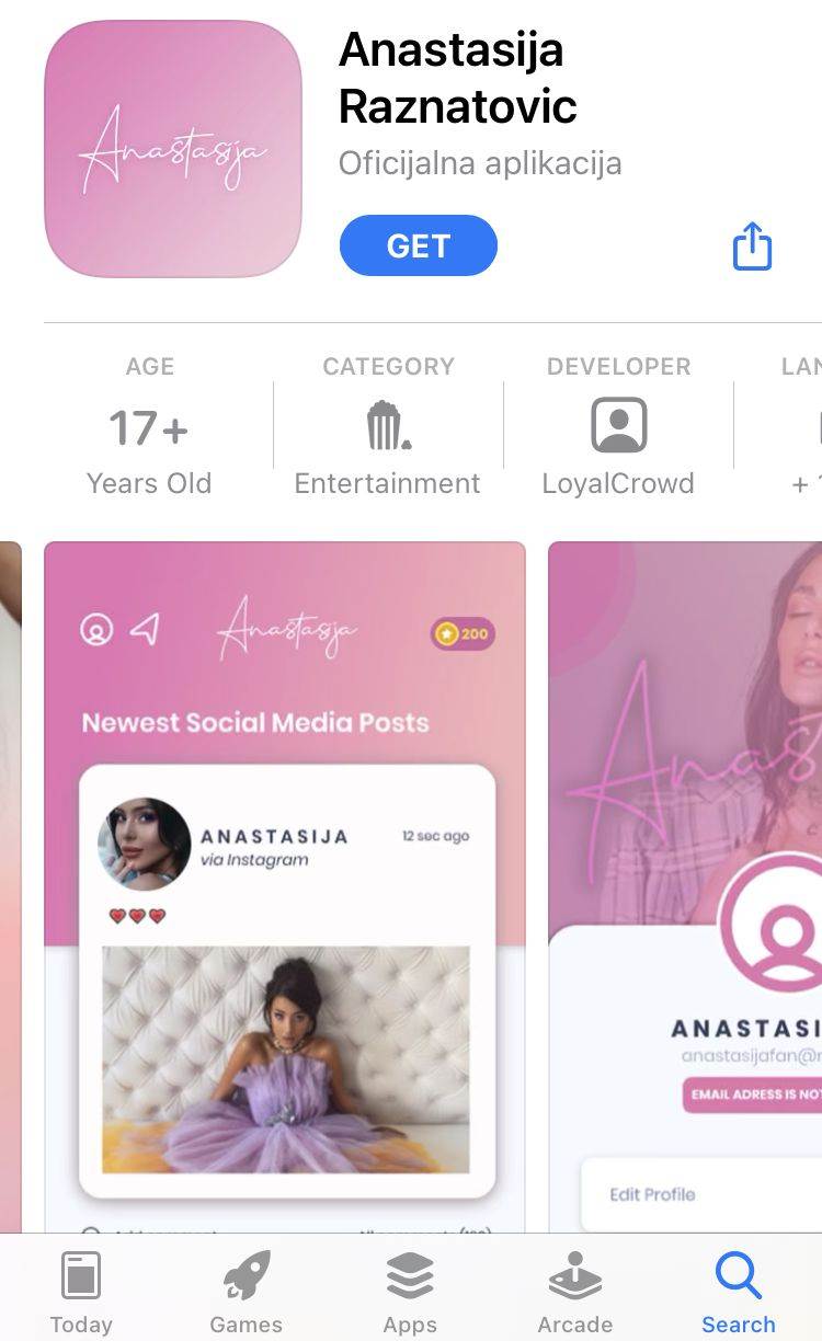 ceca raznatovic aplikacija veljko anastasija vesti nagrade