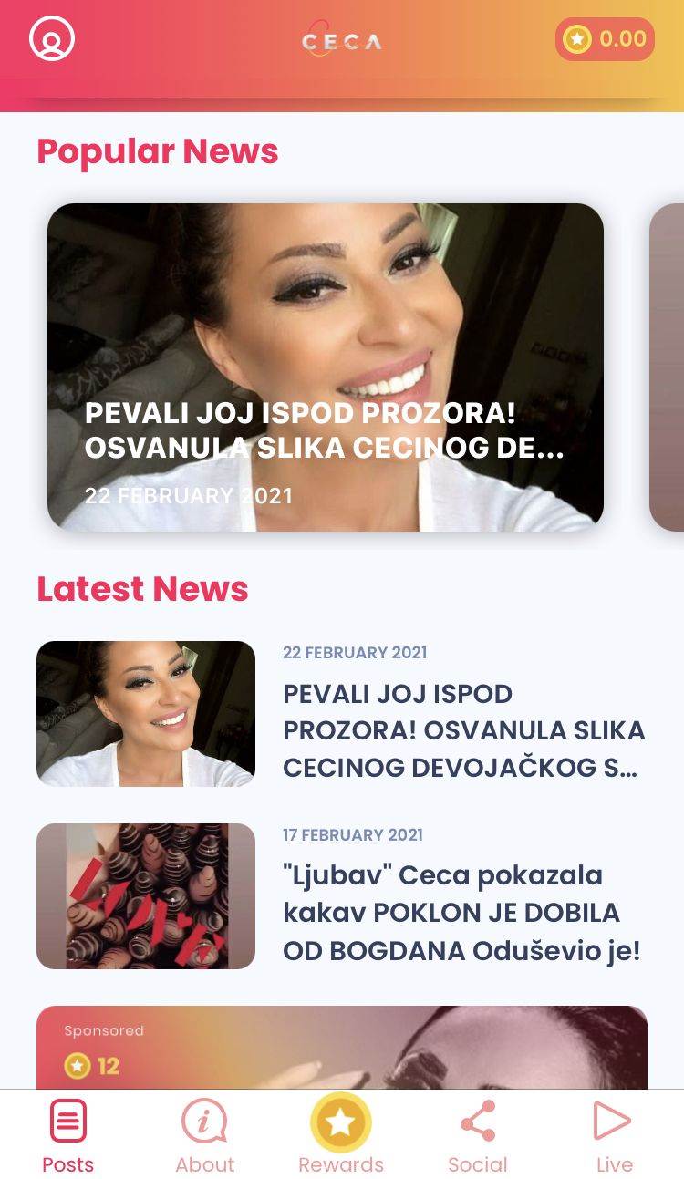 ceca raznatovic aplikacija veljko anastasija vesti nagrade