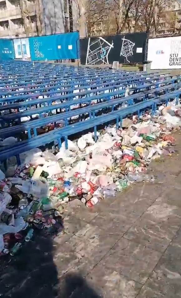 studentski grad korona zurka ostalo smece 