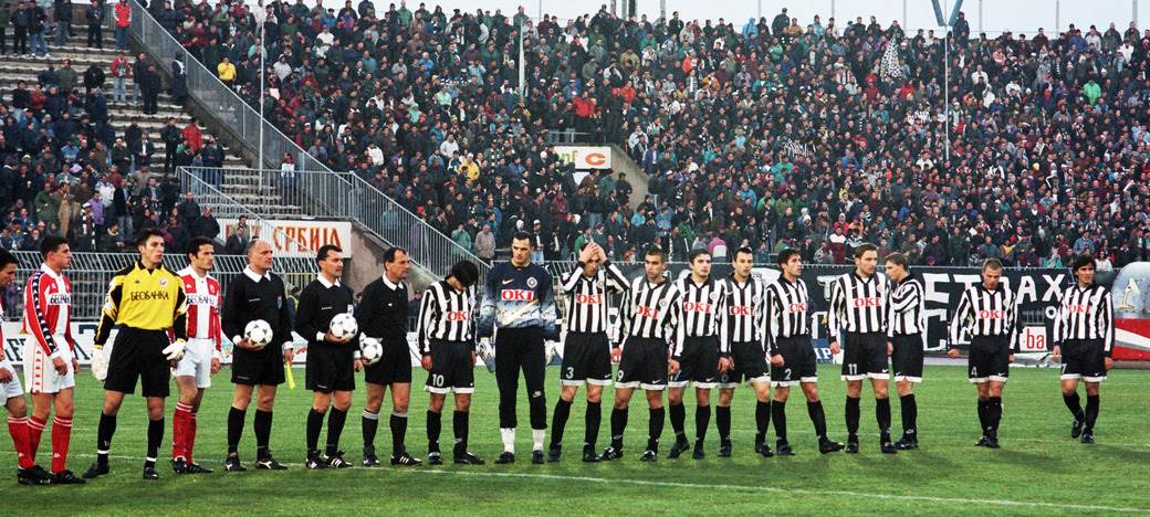 partizan zvezda sneg aprilski derbi 1997 video