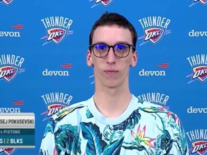 Aleksej Pokuševski i Janis Adetokumbo NBA Oklahoma