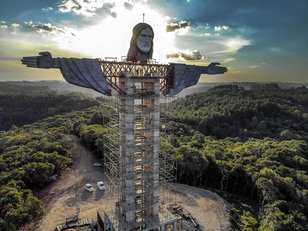 Isus Hrist statua brazil hriscanstvo spomenik rio de zaneiro fotografije