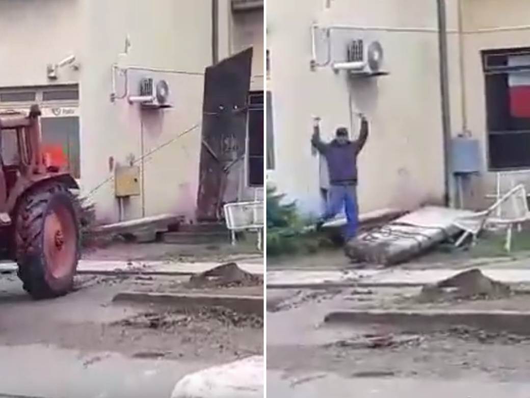 hrvatska traktorom unistili partizanski spomenik drugi svetski rat video snimak