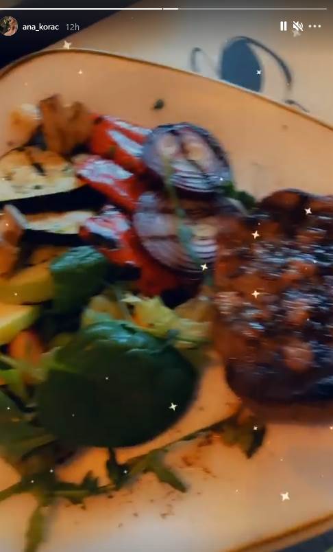 ana korac pas rucak u restoranu