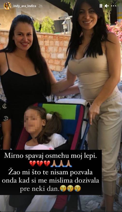 indira aradinovic indi preminula sestra oprostila se slike