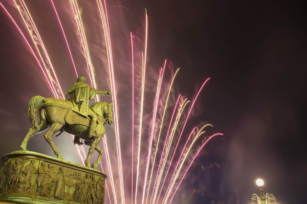 beograd dan pobede proslava vatromet video snimak