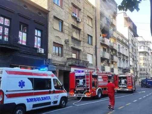 pozar sarajevska covek zaglavljen terasa spasavanje vatrogasci