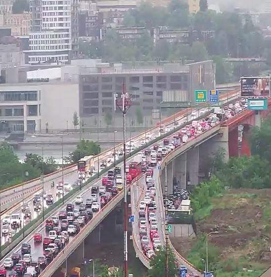 beograd saobracaj kisa kolaps fotografije