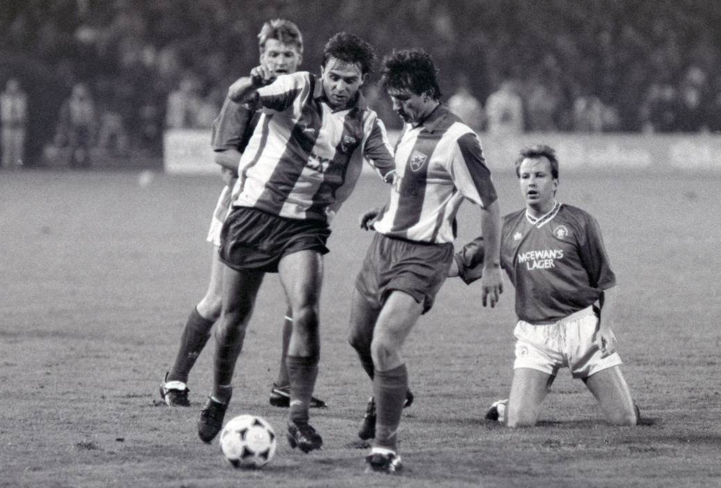 fk crvena zvezda izgubljen snimak glazgov rendzers 1991 rts nato bombardovanje