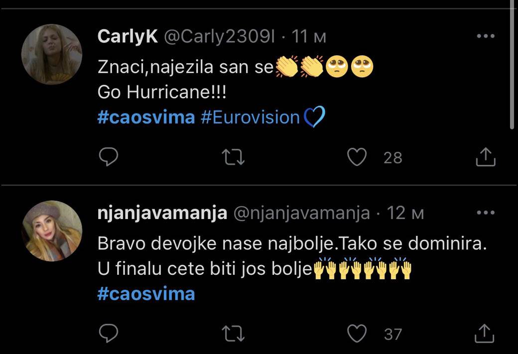 evrovizija 2021. hurricane loco loco reakcije tviter 