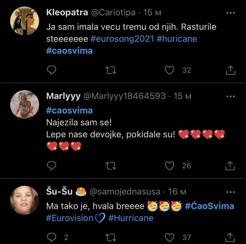 evrovizija 2021. hurricane loco loco reakcije tviter 