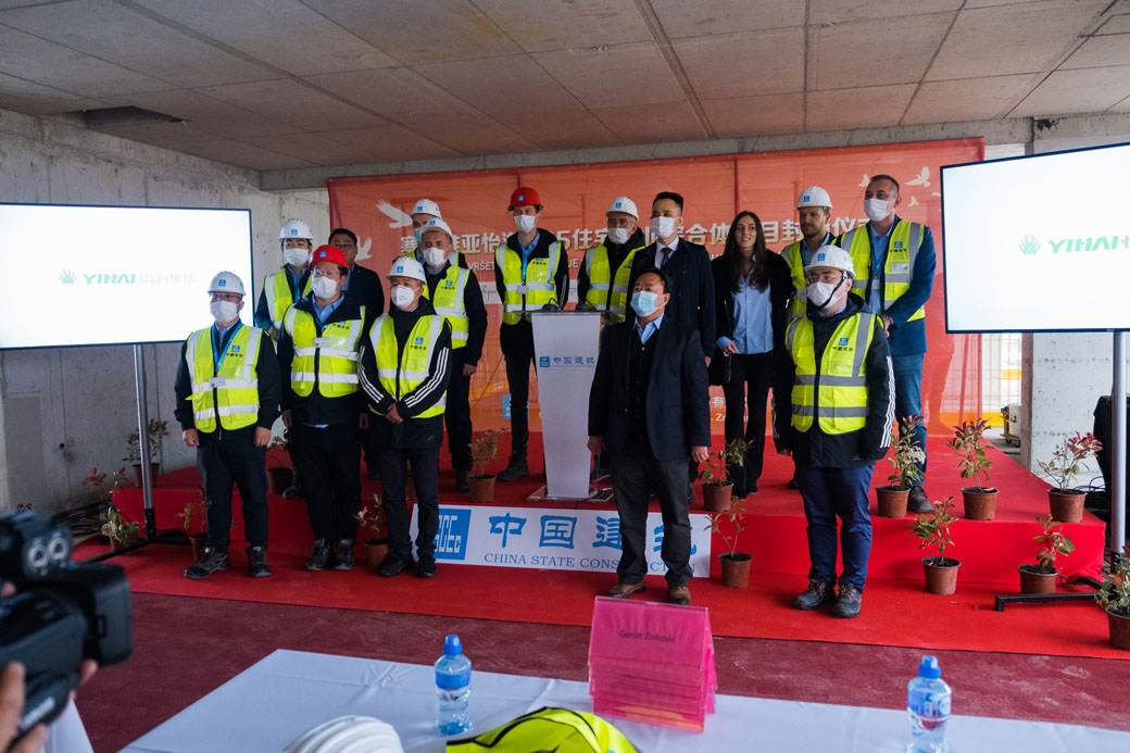 zavrsetak betonske konstrukcije zepterra novi beograd